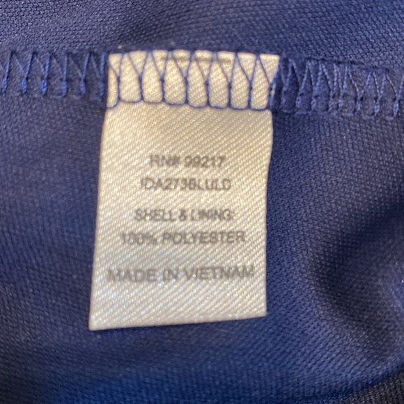 Charming Charlie Navy Flowy lined Dress w Gorgeous Back Detailing Sz Small EUC - Picture 6 of 8